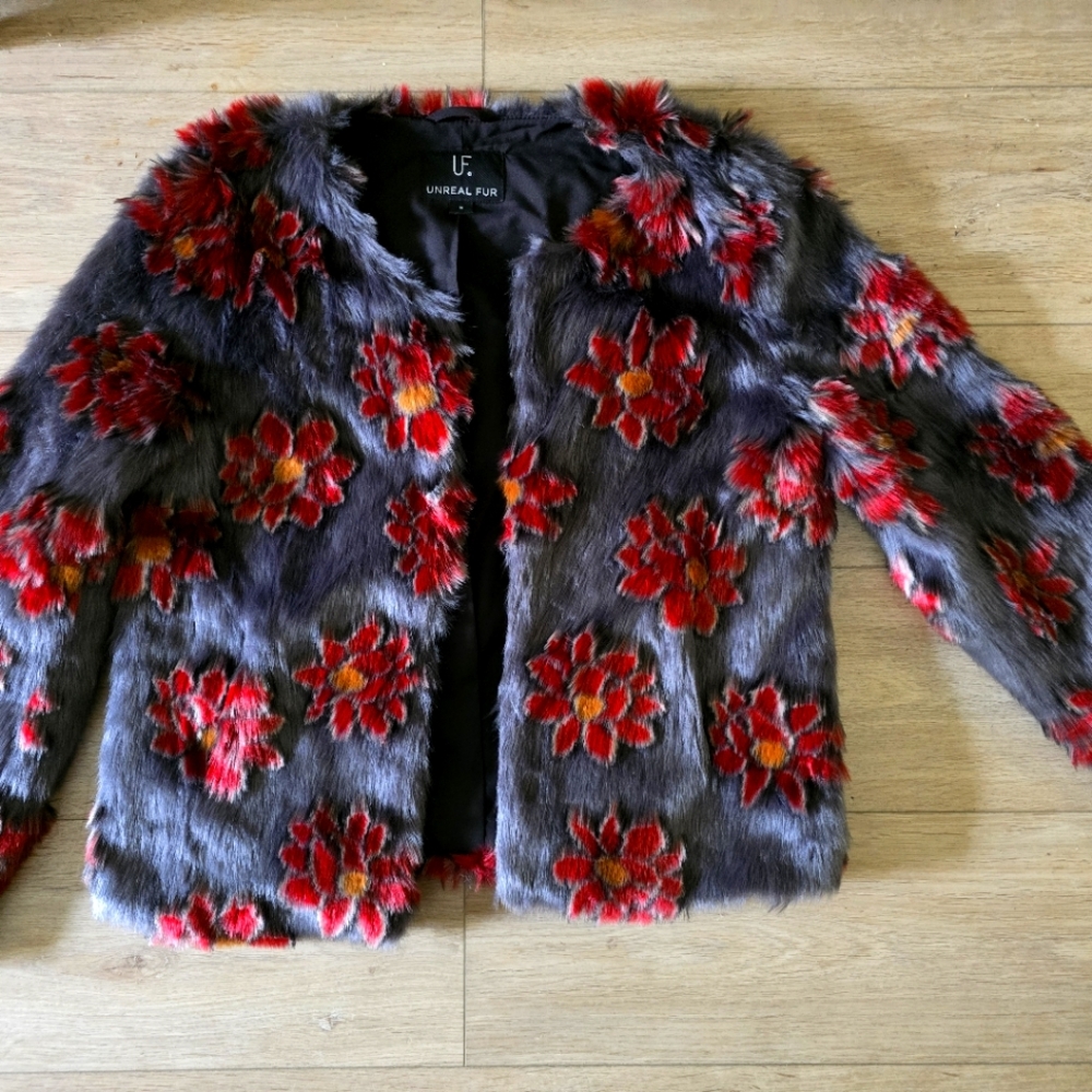 Unreal Fur Multi Colored Jacket